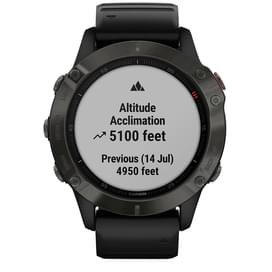 Смарт-часы Garmin Fenix 6 Sapphire Gray with Black Band фото