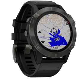 Смарт-часы Garmin Fenix 6 Sapphire Gray with Black Band фото