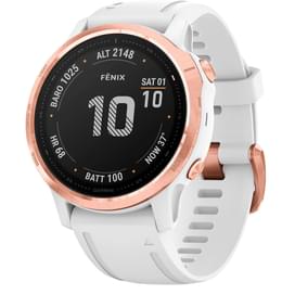 Смарт-часы Garmin Fenix 6S Pro Rose Gold with White Band фото