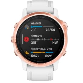 Смарт часы Garmin Fenix 6S Pro Rose Gold with White Band фото