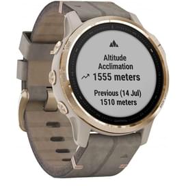 Смарт-часы Garmin Fenix 6S Sapphire Light Gold with Shale Suede Band фото