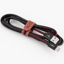 Кабель USB 2.0 - Type-С, Neo, Metal, 1м, Black (NC-005C) фото