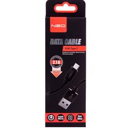 Neo, USB кабелі 2.0 - Type-С, Metal, 1м, Black (NC-005C) фото