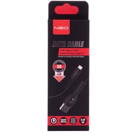 Кабель USB 2.0 - Type-С, Neo, Super Charge 5A, 1м, Black (NC-006C) фото