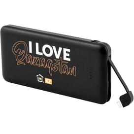 Внешний аккумулятор Technodom, 10000Mah, Type-C + Lightning + Micro USB, Black (KP-LT100M/B2B2) фото