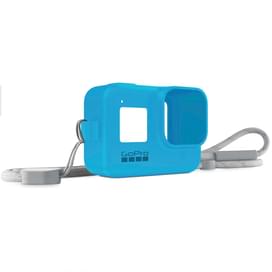 Силиконовый чехол с ремешком для GoPro Hero 8, синий (AJSST-003) фото