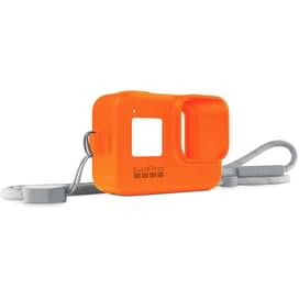 Силиконовый чехол с ремешком для GoPro Hero 8, оранжевый (AJSST-004) фото