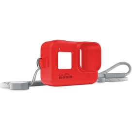 Силиконовый чехол с ремешком для GoPro Hero 8, красный (AJSST-008) фото