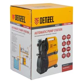 Насосная станция PSХ1300, 1300 Вт, 4500 л/ч, ресивер 24 л, подъем 48 м Denzel фото