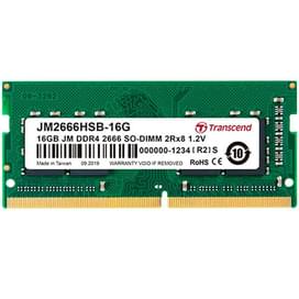 Оперативная память DDR4 SODIMM 16GB/2666Mhz PC4-21333 Transcend JM2666HSB-16G фото