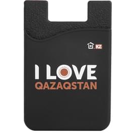 Technodom "I Love QZ" 5 Силиконды қалтасы, Black (Backpockets_TD7) фото