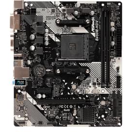 Материнская плата ASRock B450M-HDV R4.0 AM4 2DDR4 PCI-E 3x16 2x1 (HDMI+DVI-D+VGA) microATX фото