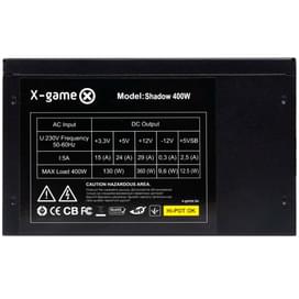 Блок питания 400W X-Game Shadow 400W ATX 20+4pin, 4+4pin (Shadow 400W) фото