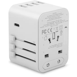 Адаптер для путешествий с Разъемами 1*USB Type-C, 4*USB 2.0, EU/AU/UK/US/JP/CN, Белый (99MO022156) фото