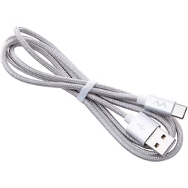 Кабель USB 2.0 - Type-С, AVA, 1м, Silver (AV-C1007) фото