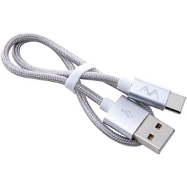 Кабель USB 2.0 - Type-С, AVA, 0.3м, Silver (AV-C1008) фото