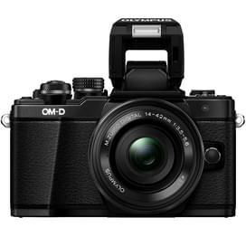 Беззеркальный фотоаппарат Olympus E-M10 Mark II Black с объективом 14-42 II R Black фото