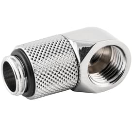 Фитинг угловой Bykski B-RD90-EXJ20 (90гр. 20ММ, Папа-мама, Silver) фото