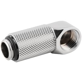 Фитинг угловой Bykski B-RD90-EXJ25 (90гр. 25ММ, Папа-мама, Silver) фото