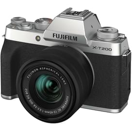 Беззеркальный фотоаппарат FUJIFILM X-T200 kit 15-45 mm Silver фото
