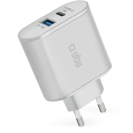 Сетевое зарядное устройство 1*USB 2.1A, 1*Type-C 3A PD (30W), SBS, Белый (TETRPD30W) фото