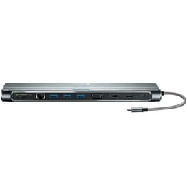 Мультипортовая док-станция Сanyon, 12-в-1 USB Type C PD (87W), Серый (CNS-HDS09DG) фото