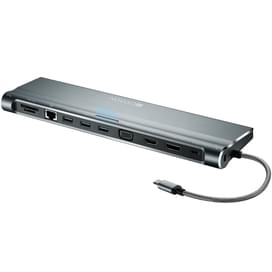 Мультипортовая док-станция Сanyon, 12-в-1 USB Type C PD (87W), Серый (CNS-HDS09DG) фото
