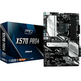 ASRock Аналық платасы X570 PRO4 AM4 4DDR4 PCI-E 2x16 2x1 (HDMI+DP) ATX фото