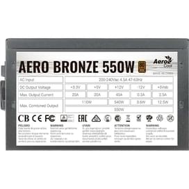 Aerocool AERO BRONZE 550W ATX 20 Қуат блогы 550W +4pin, 4+4pin (ACPB-AR55AEC.11) фото