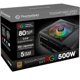 Thermaltake Toughpower GX1 RGB 500W ATX 20 Қуат блогы 500W +4pin, 4+4pin (PS-TPD-0500NHFAGE-1) фото