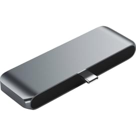 Адаптер Satechi, USB Type-C - 1*Type-C PD (18W),1*USB 3.0, 1*HDMI 4K, 1*3,5 мм, Серый (ST-TCMPHM) фото
