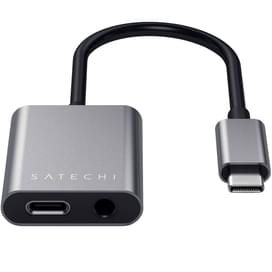 Адаптер Satechi, USB Type-C - 1*Type-C PD (87W), 1*3,5 мм для наушников (ST-TCACAM) фото