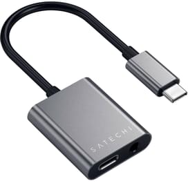 Адаптер Satechi, USB Type-C - 1*Type-C PD (87W), 1*3,5 мм для наушников (ST-TCACAM) фото