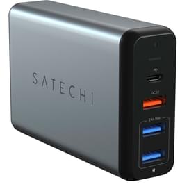 Сетевое зарядное устройство 3*USB QC 3.0, 1*USB Type-C 3A PD (60W), Satechi, Серый (ST-MCTCAM) фото