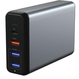 Сетевое зарядное устройство 3*USB QC 3.0, 1*USB Type-C 3A PD (60W), Satechi, Серый (ST-MCTCAM) фото