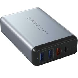 Сетевое зарядное устройство 3*USB QC 3.0, 1*USB Type-C 3A PD (60W), Satechi, Серый (ST-MCTCAM) фото