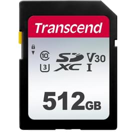Карта памяти SD 512GB Transcend, TLC, UHS-I, U3, до 95MB/s (TS512GSDC300S) фото