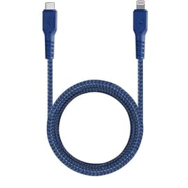 Кабель Type-C - Lightning (MFi) FIBRATOUGH, 3A (60Вт), Energеa, 1.5м, Синий (CBL-FTCL-BLU150) фото