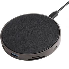 Беспроводное зарядное устройство 10W, HDMI, PD (60W), 3*USB 3.0, Energea, Черный (HUB-WIHUB-GUN) фото