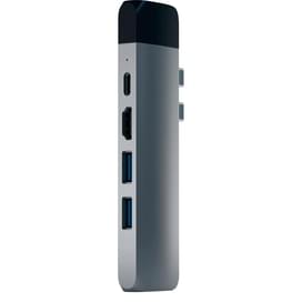 Macbook арналған Type-C Dual шоғырлағышы, *Type-C PD (87W),1*HDMI,2*USB3.0, Satechi, Сұр (ST-TCPHEM) фото