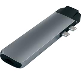 Macbook арналған Type-C Dual шоғырлағышы, *Type-C PD (87W),1*HDMI,2*USB3.0, Satechi, Сұр (ST-TCPHEM) фото