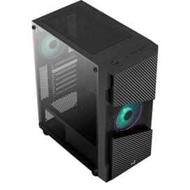 ПК корпус Aerocool Menace Saturn RGB MidTower, window, Black ATX (ACCM-PV20023.11) фото
