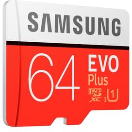 Карта памяти MicroSD 64GB Samsung Evo+, UHS-I 95MB/s, Class 10 + SD Adapter (MB-MC64HA/RU) фото
