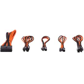 Кабель комплект питания ПК ORANGE-BLACK (папа-мама, 24Pin*1, 8Pin*2, 4Pin*2, без фиксаторов) фото