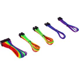 Кабель комплект питания ПК RAINBOW (папа-мама, 24Pin*1, 8Pin*2, 4Pin*2, без фиксаторов) фото