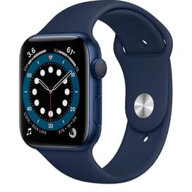 Смарт-часы Apple Watch Series 6 GPS, 44mm Blue Aluminium Case with Deep Navy Sport Band фото