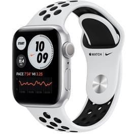 Смарт-часы Apple Watch Nike Series 6 GPS, 40mm Silver Aluminium Case with Platinum Nike Sport Band фото