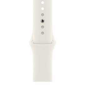 Смарт-часы Apple Watch SE GPS, 44mm Silver Aluminium Case with White Sport Band фото