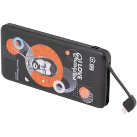 Внешний аккумулятор Technodom, 10000Mah, Person, TypeC + Lightning + MicroUSB, Black (KP-LT100M/PER) фото