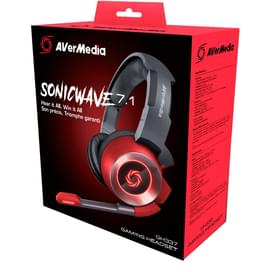 Игровая гарнитура AverMedia SonicWave 7.1 GH337, Red (40AAGH337APJ) фото